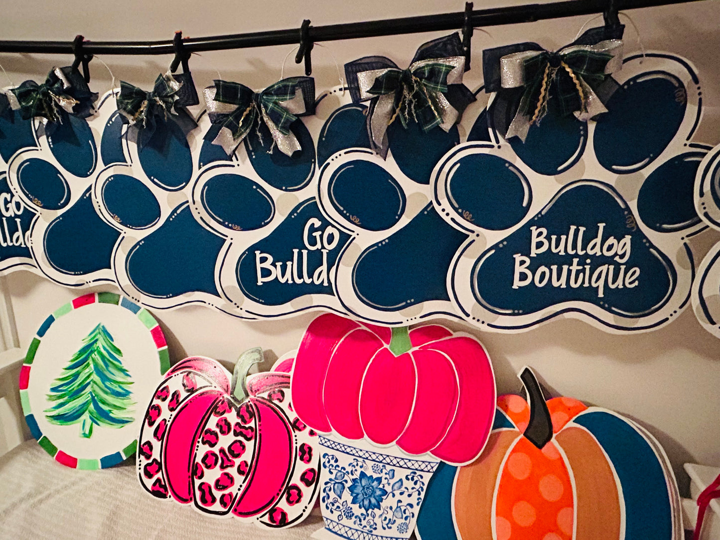 Saint Bridget Bulldog Door Hanger