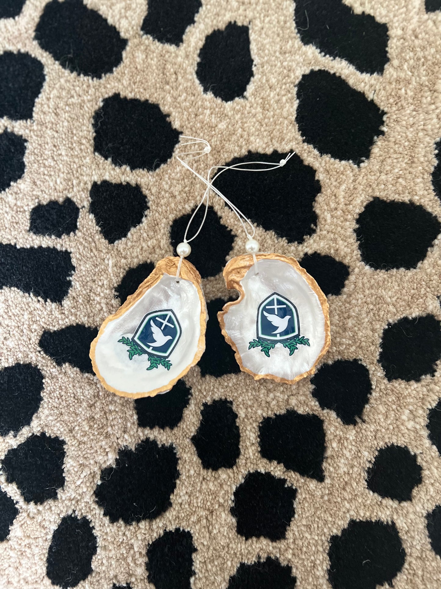 Hand Painted Saint Bridget Oyster Shell