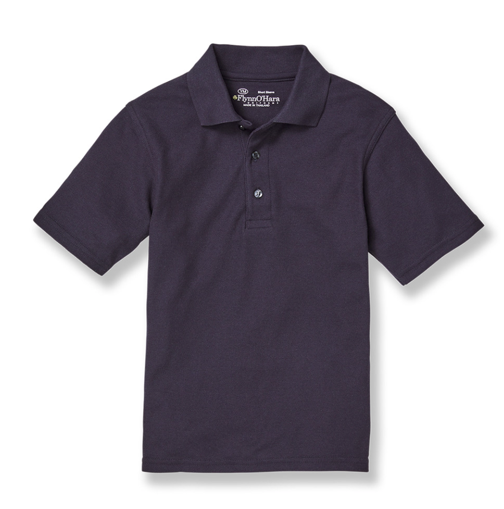 Previously Worn Boy's Short Sleeve Polo Shirt with Embroidered Logo