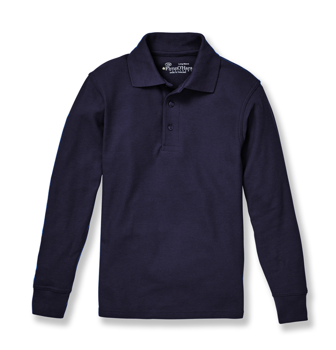 Previously Worn Boy's Long Sleeve Polo Shirt with Embroidered Logo