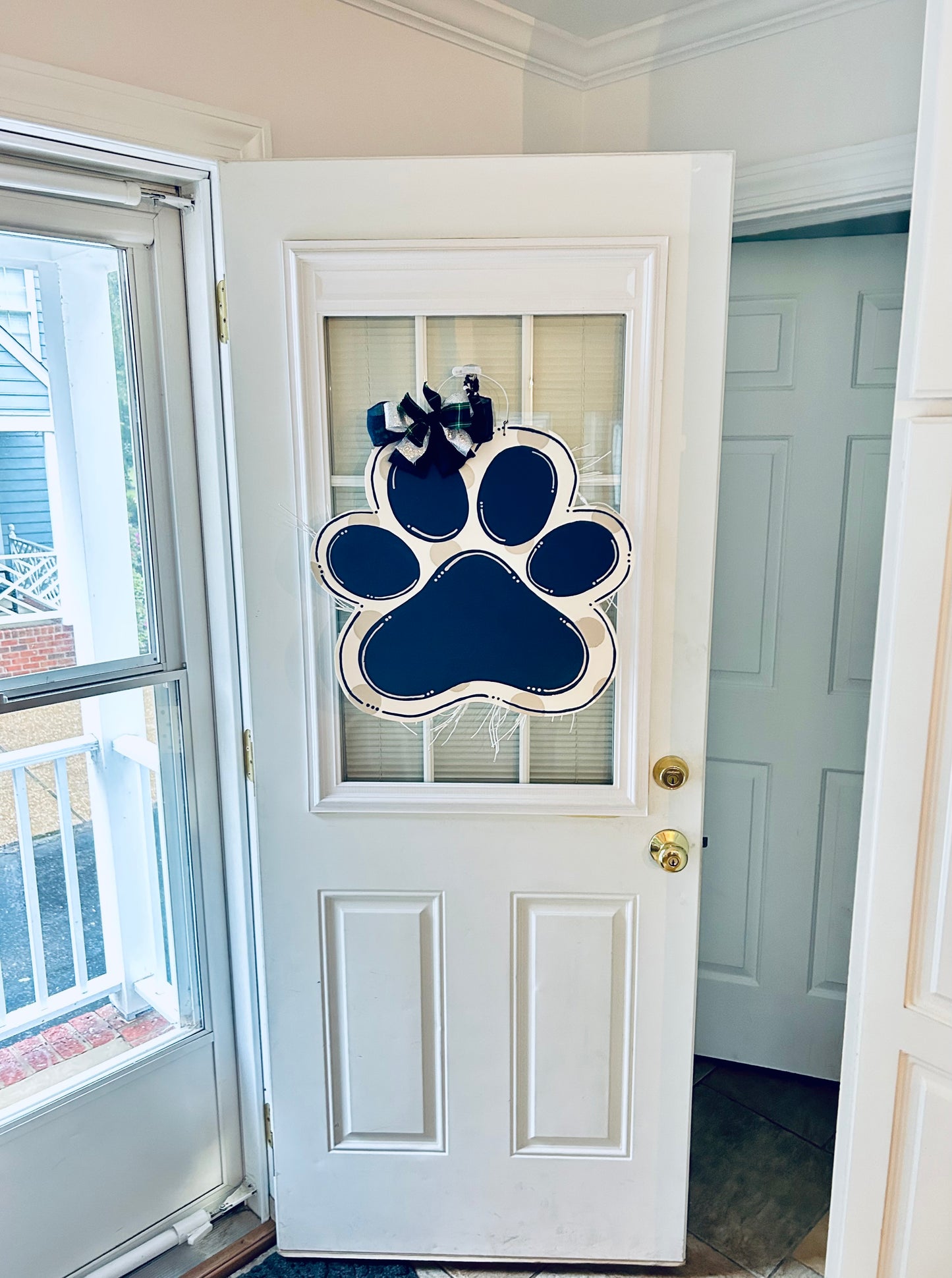 Saint Bridget Bulldog Door Hanger