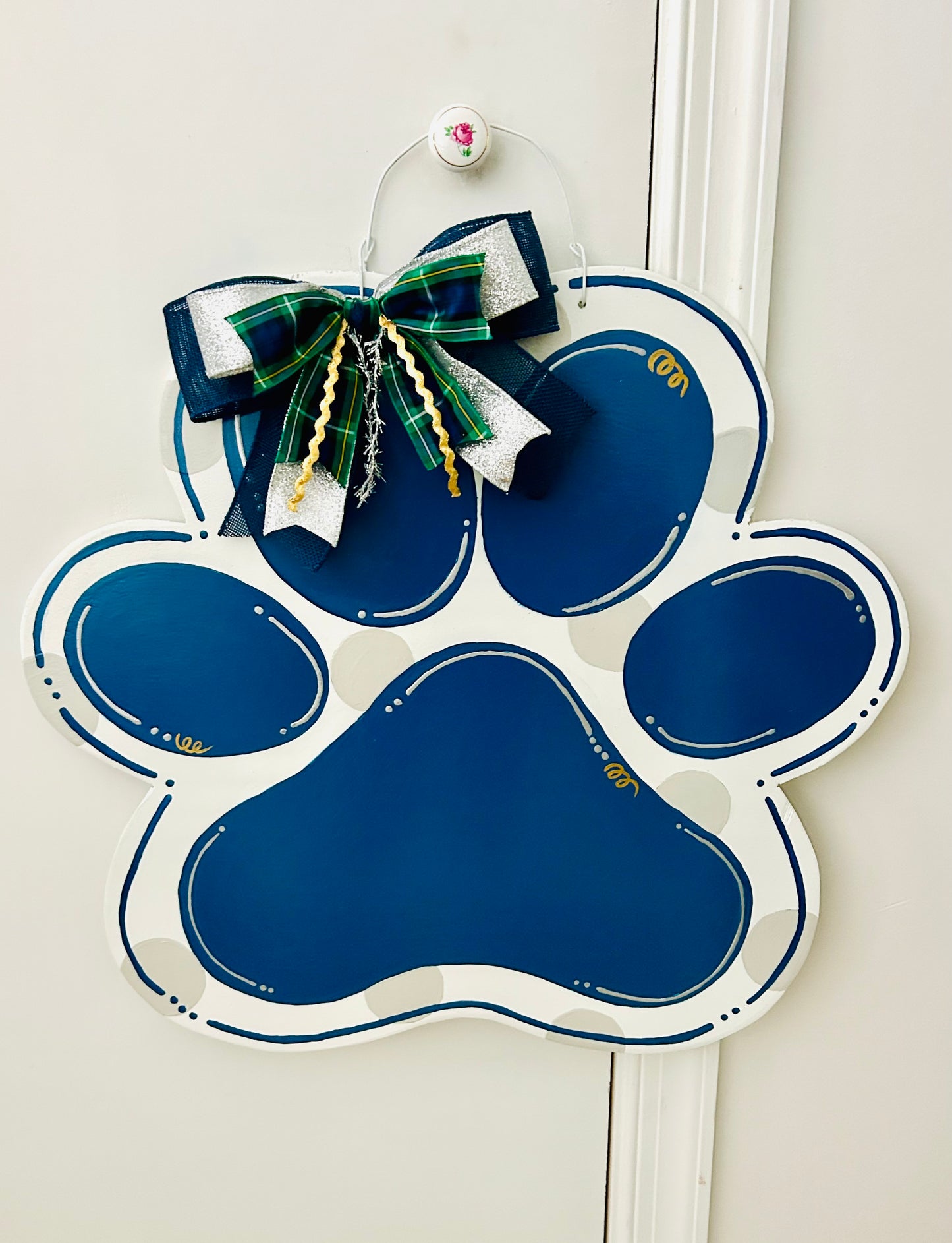 Saint Bridget Bulldog Door Hanger