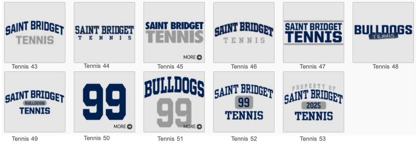 Saint Bridget Tennis Bella+Canvas Youth Triblend SS Tee