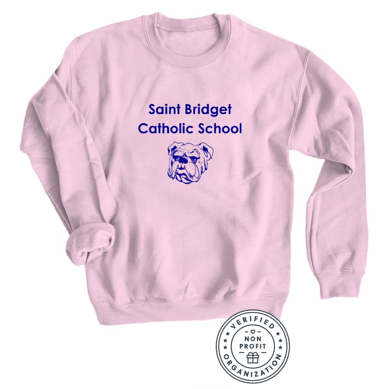 Saint Bridget Bulldogs Logo - Crewneck Sweatshirt