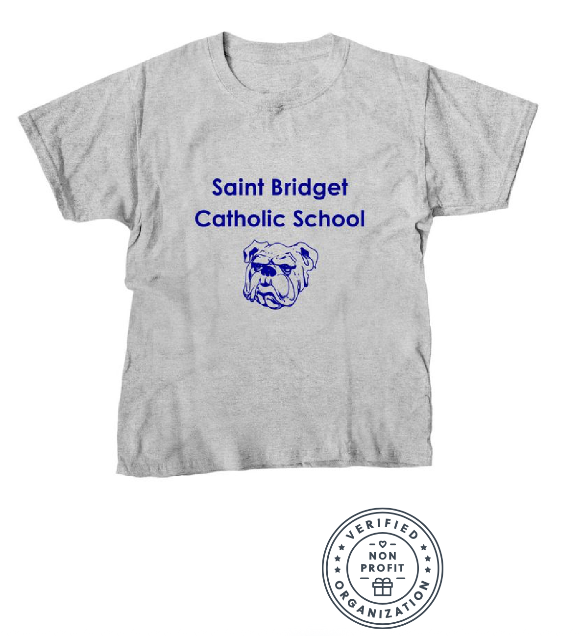 Saint Bridget Bulldogs Logo - Youth Unisex Tee