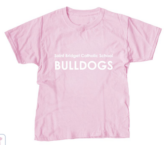 Saint Bridget Bulldogs White Font - Youth Unisex Tee