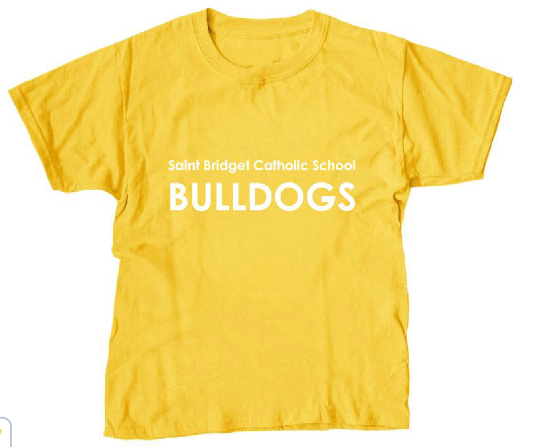 Saint Bridget Bulldogs White Font - Youth Unisex Tee