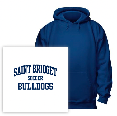 Saint Bridget Soccer - Gildan 8 oz Heavy Blend 50/50 Hood