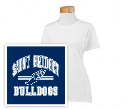Saint Bridget Track & XC - Gildan Ladies 5.3oz T-Shirt