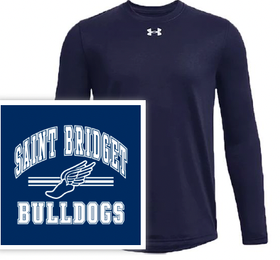 Saint Bridget Track & XC - UA Youth TeamTech Long Sleeve T-Shirt