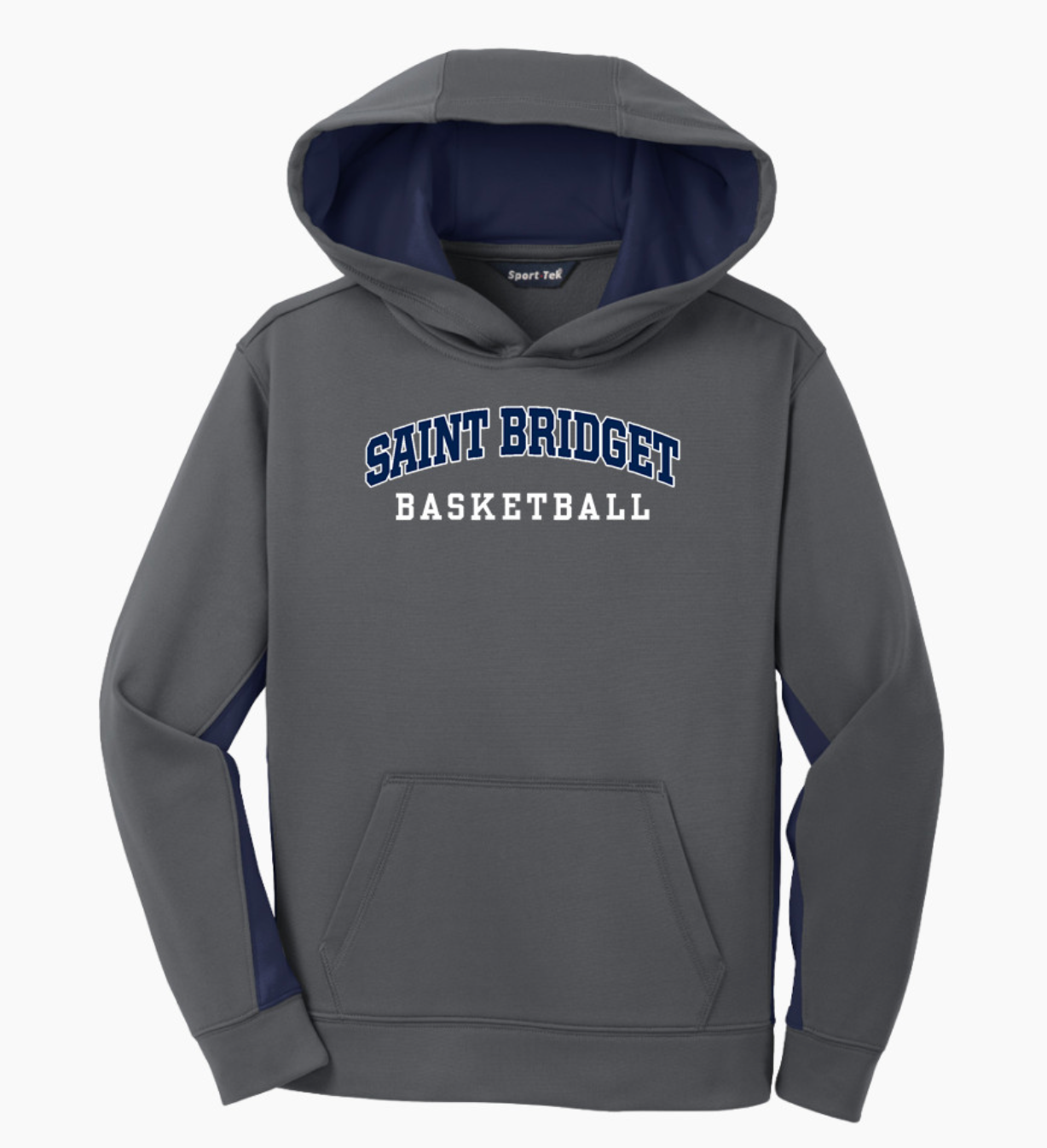 Saint Bridget Basketball Sport-Tek Youth Sport-Wick Fleece Colorblock Hooded Pullover