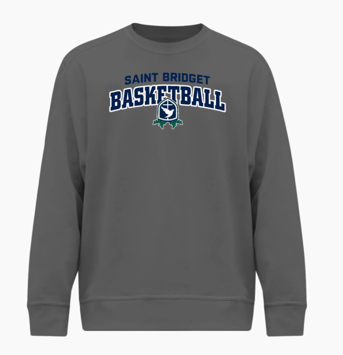 Saint Bridget Basketball BSN SPORTS Youth Cotton Rich Fleece Crew Neck