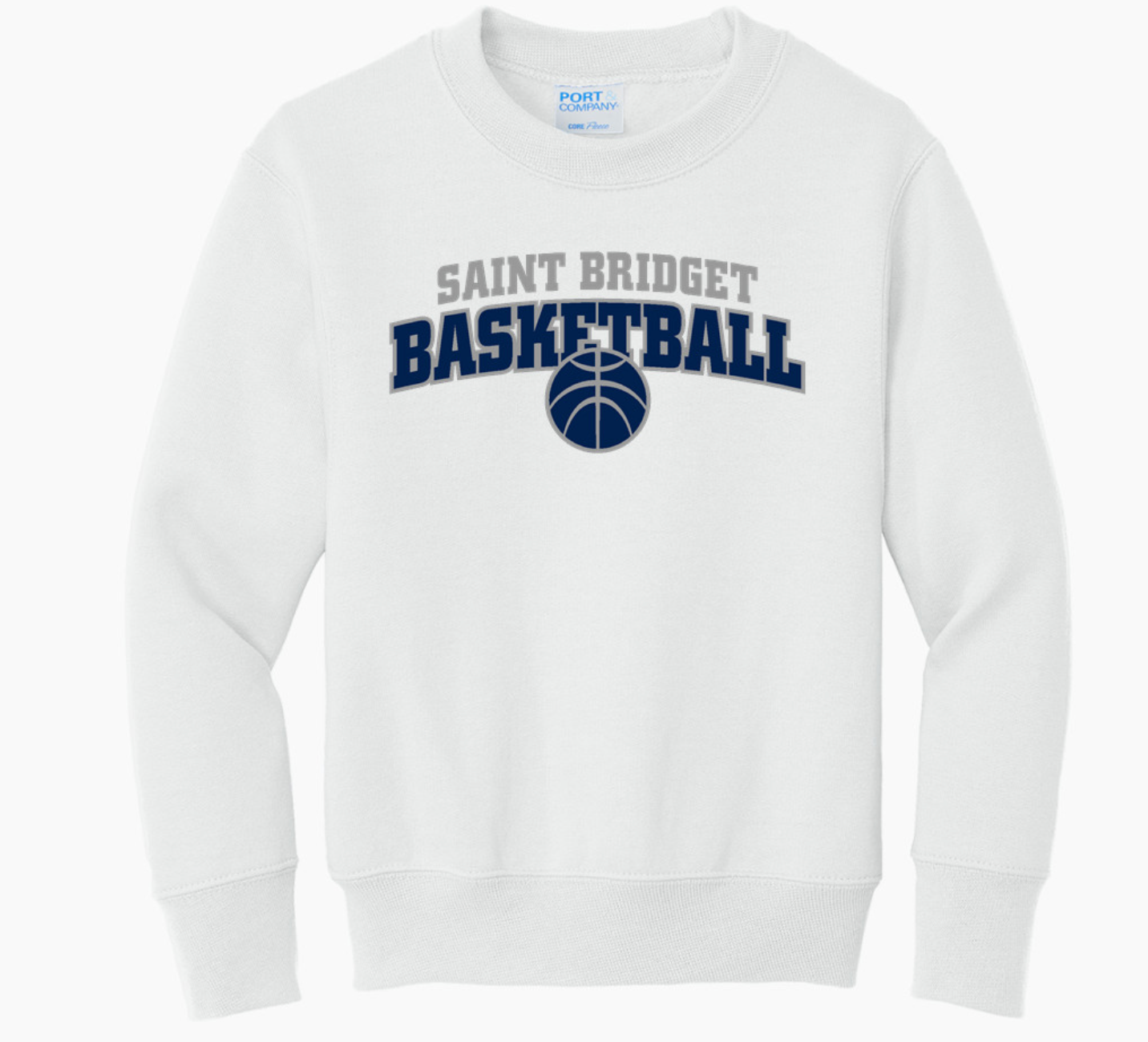 Saint Bridget Port & Company Youth Core Fleece Crewneck Sweatshirt