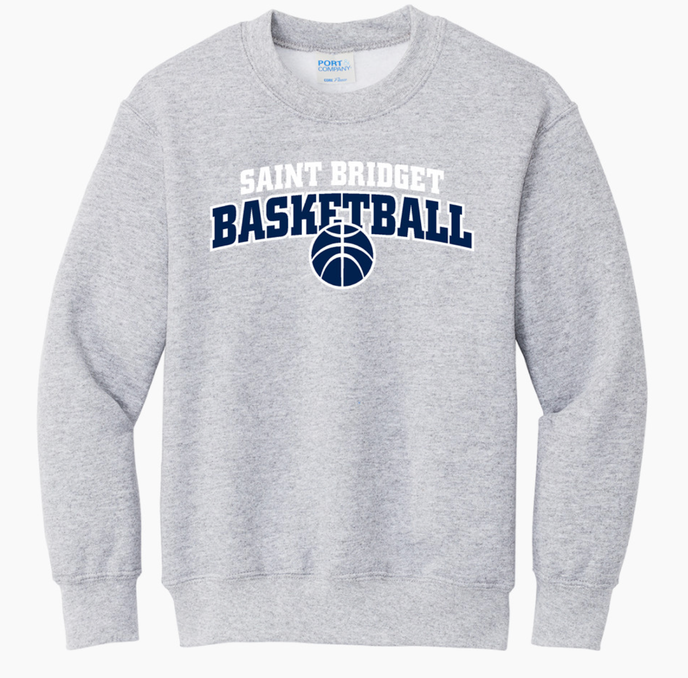 Saint Bridget Port & Company Youth Core Fleece Crewneck Sweatshirt