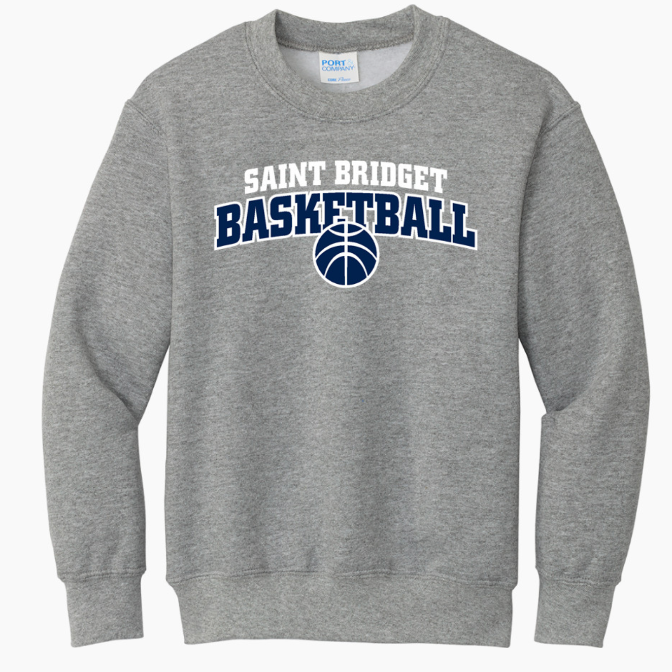 Saint Bridget Port & Company Youth Core Fleece Crewneck Sweatshirt