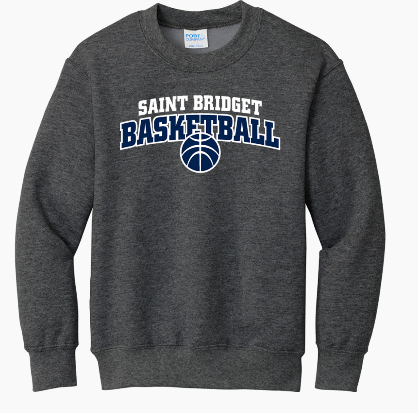 Saint Bridget Port & Company Youth Core Fleece Crewneck Sweatshirt