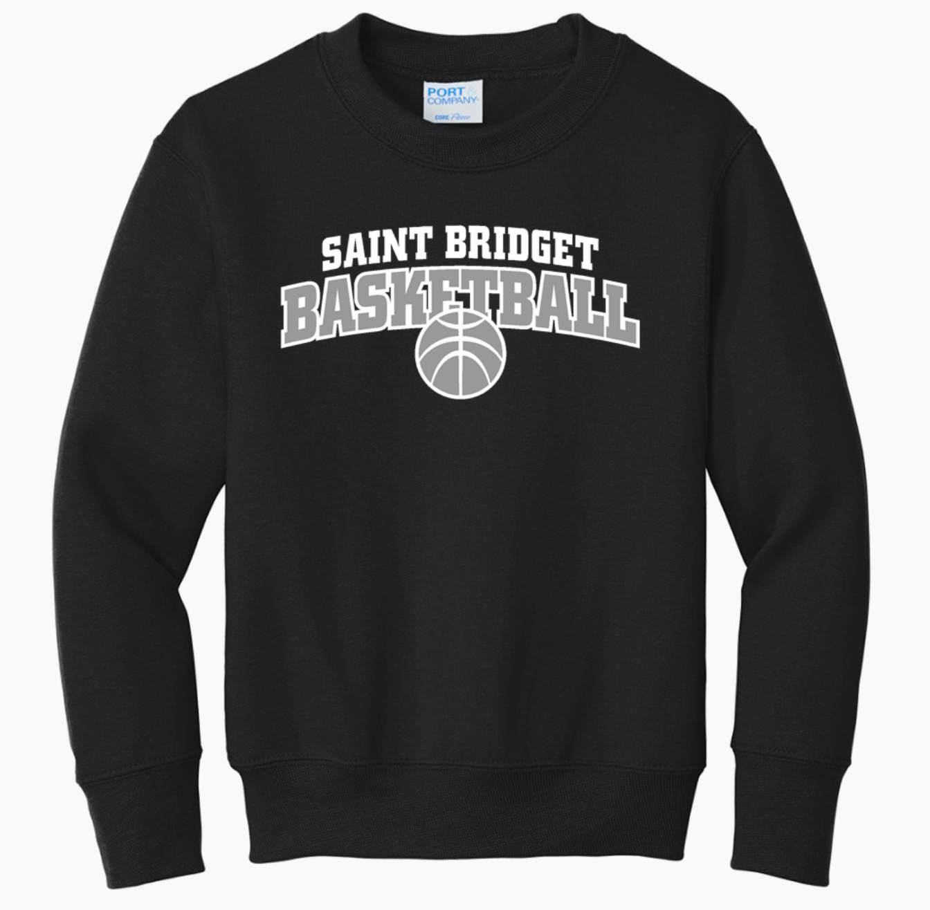 Saint Bridget Port & Company Youth Core Fleece Crewneck Sweatshirt