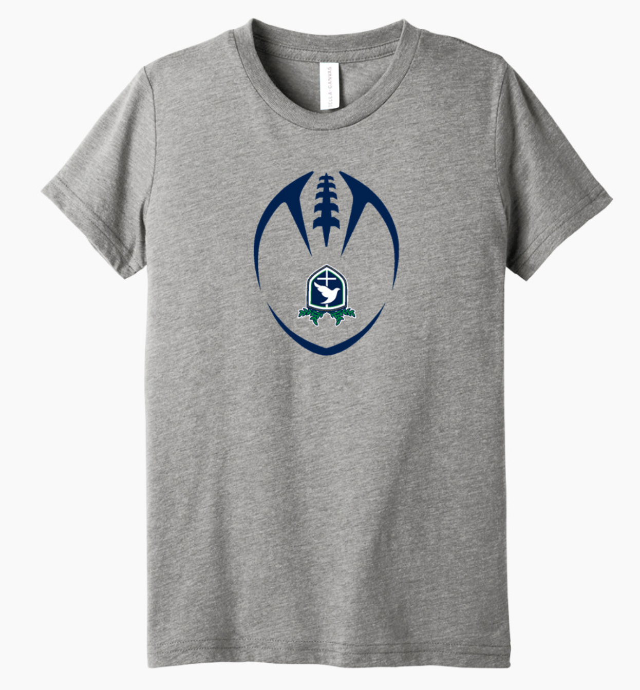 Saint Bridget Football Bella+Canvas Youth Triblend SS Tee