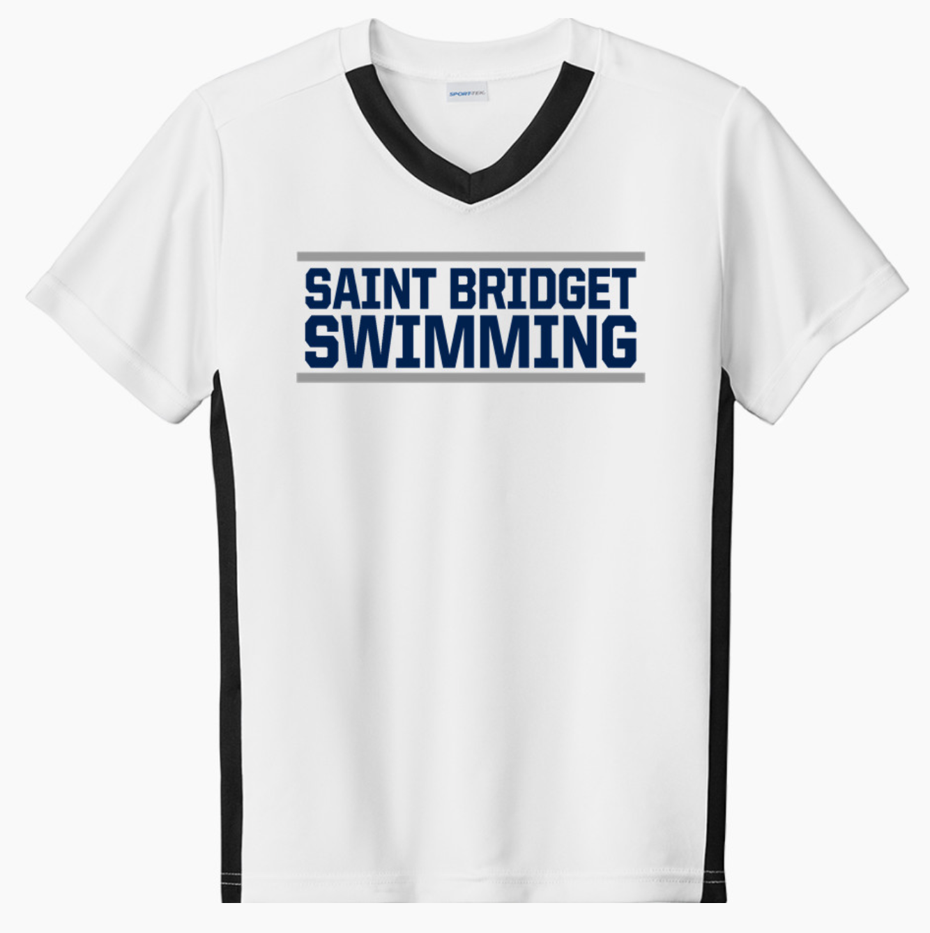 Saint Bridget Swimming Sport-Tek Youth Competitor United Short-Sleeve V-Neck Tee