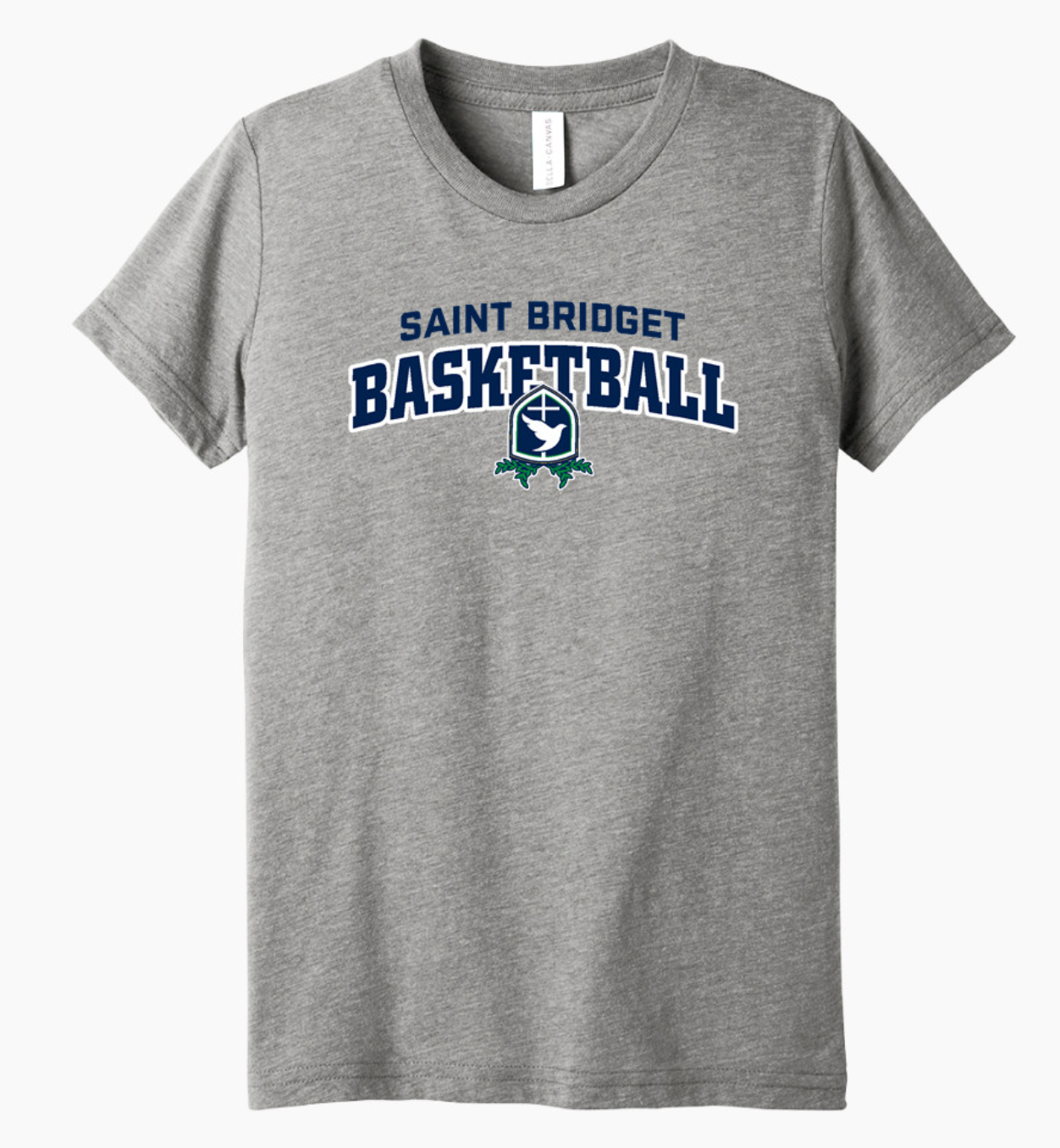 Saint Bridget Basketball Bella+Canvas Youth Triblend SS Tee